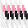 30 Piece Lip Gloss Tube 10 ml Empty Refillable Lip Balm Bottle Clear Plastic Gloss Container Reusable Lipstick Bottle with Rubber Insert for Lipstick(Pink, Black, White)