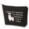 BLUPARK Funny Llama Gift for Llama Lover Llamas Are Awesome I'm Awesome Therefore I'm A Llama Makeup Bag Animal Lover Gift (I'm A Llama-BK)