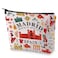 BLUPARK Spanish Mom Cosmetic Bag Madrid Souvenir Gift Madrid Spain Travel Makeup Bag Spain Lover Gift (Madrid)
