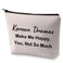 BLUPARK Korean Drama Lover Makeup Bag K Drama Fans Gift Korean Dramas Make Me Happy Cosmetic Bag for Kdrama Mom (Korean Dramas Make Me Happy)