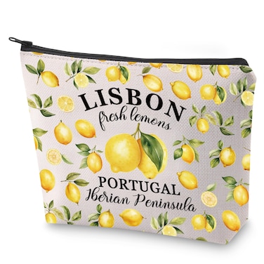 BLUPARK Portuguese Mom Cosmetic Bag Portugal Souvenir Gift Lisbon Portugal Iberian Peninsula Gift For Portuguese (Lisbon)