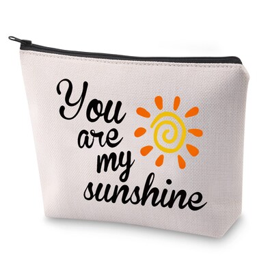 Sunshine Makeup Bag You Are My Sunshine Makeup Bag Sunshine Zipper Bag Gift For Her (You Are My Sunshine-1)