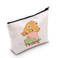 BLUPARK Singer Inspired Makeup Bag - Funny Music Fan Gift Zipper Pouch (Frog and Mushroom)