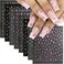 8Sheets Glitter Star Nail Stickers Colorful Star Nail Decals Shiny Starlight Nail Art Design Decoration 3D Self-Adhesive Laser Gold Silver Y2K Star Charms Nail Supplies for Women DIY French Manicure