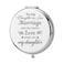 bobauna Daughter in Law Pocket Mirror Bonus Daughter Gift Marriage Made You Family Love Made You My Daughter Compact Mirror for Stepdaughter Daughter of Bride (Marriage Made-M)
