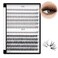 Bodermincer 240pcs C Curl 10D/20D Cluster Eyelashes 10/11/12/13/14mm and Under Eyelashes Mixed Professional Makeup Individual Cluster Eye Lashes (10/11/12/13/14mm and Under Eyelashes)