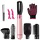 Bo'laiya 5-in-1 Hair Dryer Brush   Negative Ion Hot Air Hair Dryer Brush Set   Includes Curler, Straightener, Volumizer   for All Hair Types