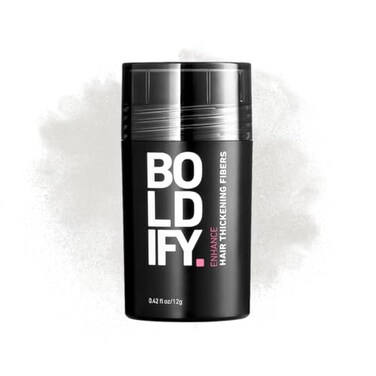 BOLDIFY Hair Fibers (12g) - Fill In Thinning and Fine Hair for an Instantly Fuller, Thicker Look - 14 Shades for Women &amp; Men - White