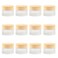 12 Pack 15g Frosted Glass Cream Jar Empty Cosmetic Jar Refillable Glass Sample Jar DIY Makeup Pot Jars Leakproof Lids For Cream Lotion Cosmetics