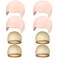 8 PCS Halloween Makeup Latex Bald Cap Think Bald Caps for Halloween Theme Party Cosplay for adults Women Men Bald Head Wig Cap Bald Hat Costume Accessory