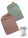 Deep Exfoliating Mitt 2-Pack for Dead Skin Removal &amp; Mesh Soap Pouch Foaming Net 3-Pack