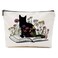 Cat Gifts for Women, Book Lovers Gifts Cat Makeup Bag, Cat Lover Gifts for Women Cat Owner Mom, Cat Mom Gifts Floral Cosmetic Bag, Book Gifts Toiletry Bag Christmas Thanksgiving Birthday Gifts