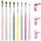 8 Pcs Gel Nail Brushes Builder Gel Brush Poly Extension Gel Brush Acrylic Nail Sculpting Brush Nail Painting Brush Pen For Home And Salon Use Diy Manicure Structure Gel Brush
