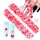 12 Grids Heart Nail Sequins Love Heart Nail Glitter Flakes 3D Nail Art Supplies Holographic Laser Heart Butterfly White Flower Glitter Designs Heart Nail Art Stickers for Valentine's Day Decorations
