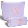 Customized Mothers Day Gifts - Birthday Gift for Mom,Gifts From Daughter,Mother in Law Gifts,Mama Gift Idea,Makeup Bag Set Cosmetic Bag - Lavender,C