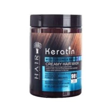 Keratin &amp; Collagen Hair Mask - Damaged Hair Treatment, Moisturizing Hair Protein Treatment for Dry, Dull Hair &amp; Split Ends, Enriched with Hair Vitamins