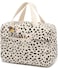 Makeup Bag for Women Girls Cute Corduroy Travel Cosmetic Tote Large Leopard Make Up Organizer Toiletry Bags Zipper Pouch Purse