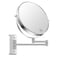 9&rdquo; Large Wall Mounted Makeup Mirror 1X/7X Double-Side Bathroom Magnifying Mirror 360 Swivel Vanity Mirror Extendable Shaving Wall Mount Cosmetic Mirror for Men and Women, Chrome