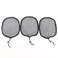BTWTRY 3Pcs Black Ponytail Net Base Cap with Elastic Drawstring Ponytail Net Stretchy Base for Making Afro Puff Ponytail Wig Weaving Net for Women (Square)