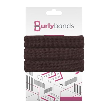 Large Hair Ties for Thick, Heavy or Curly Hair - Non-Slip, Non-Damage, Seamless Women's Ponytail Scrunchies - Brown, 3 Pcs
