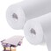 Buryeah 2 Rolls 100 Pcs Disposable Massage Table Paper Roll 32" x 71" Spa Bed Sheets Non-woven Exam Table Sheets Paper Covers for Massage Spa Beauty Salon Waxing Exam(White)
