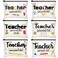 Buryeah 6 Pcs Teacher Appreciation Gifts Teacher Canvas Cosmetic Makeup Bags Toiletry Bag with Zipper for Travel Holiday Bulk(Classic)