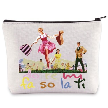 BWWKTOP Sound Of Music Cosmetic Makeup Bag Von Trapp Gift Do Re Mi Fa So La Ti Theater Zipper Pouch Bag Broadway Musical Merchandise (Do Re Mi)