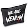 BWWKTOP Spider Hero Cosmetic Makeup Bag Villain Movie Fans Gift We Are Venom Makeup Zipper Pouch Bag (WE ARE VENOM)