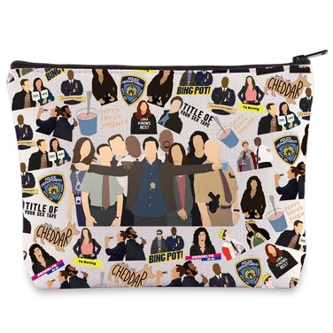 BWWKTOP Jake Peralta Cosmetic Makeup Bag Ray Holt &amp; Amy &amp;Terry Fans Gift Brooklyn 99 Zipper Pouch Bag &amp; Gina &amp; Fans Gift (Jake 99)