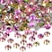 1440PCS Art Nail Rhinestones non Hotfix Glue Fix Round Crystals Glass Flatback for DIY Jewelry Making with one Picking Pen (ss12 1440pcs, Golden Rose)