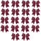 Cheer Bows, Caenagrion 18 PCS 8" Maroon Large Cheer Hair Bows Ponytail Holder Elastic Band Handmade for Cheerleaders Teen Girls College Sports (Maroon)