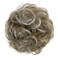 CAISHA Messy Scrunchie Bun Voluminous Wavy Hairpiece Heat-resistant Synthetic Fibres Light Brown Gray Mix G42A