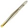 CS29 3 1/2" Gold Tipped, Surgical Grade, German Stainless Steel Tweezers (Slanted) - Flawless Eyebrow and Facial Hair Shaping and Removal for Men/Women