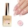 CANNI Jelly Nude Pink Gel Nail Polish, 1Pcs Sheer Clear Pink Gel Polish Translucent Milky Color Nail Polish Gel High Gloss Soak Off U V Gel Nail French Nail Manicure Salon DIY
