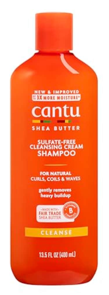 Cantu Natural Hair Shampoo Cleansing 13.5 Ounce(Sulfate-Free) (400ml) (1 Pack)