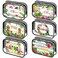 Capoda 6 Pcs Hawaiian Clear Toiletry Bags Transparent Aloha Cosmetic Bags Waterproof PVC Summer Beach Travel Makeup Pouch for Men Women Business Bathroom Organizer, 6 Styles(Hawaii)