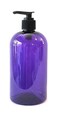16 oz purple Boston Plastic Bottles -with Pump Cap BPA Free - Shampoo, Lotion, Liquid Soap, Air Fresheners, Hand Cleaner, Massage Oils (2 pack)