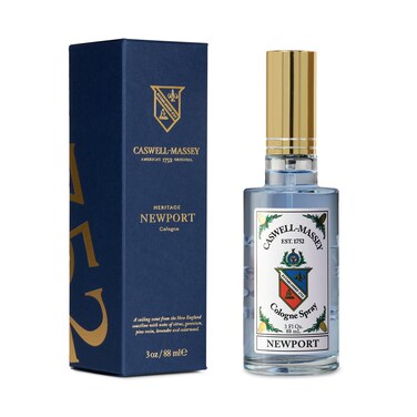 Caswell-Massey Newport Gold Cap Cologne, Men&rsquo;s Cologne with an Original American Seaside Cologne, Fresh, Cool &amp; Ocean-Inspired, 3 Fl Oz