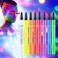 CCbeauty Liquid Face Paint Makeup 8 Colors Sweatproof Smudgeproof, Waterproof UV Glow Neon Eye Liner Set, Body Painting Kit for Artist Kids Halloween Tattoo Pens Christmas Birthday Gift
