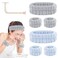 Face Wash Headband and Wristband Set of 2, Wrist Towels for Washing Face with Holder Microfiber Wristbands for Washing Face Absorbent Spa Wristbands Wrist Scrunchies Face Washing Wristbands