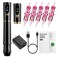 Charme Princesse Permanent Makeup Machine Tattoo Eyebrow Pen Makeup Rotary Machine Pen with 2 Battery 5pcs Cartridge Needles for Eyebrows,Eyeliners, Lips and Mts (Black) EK15-1-us