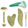 6 in 1 Ice Roller &amp; Jade Roller and Gua Sha Set, Facial Massage Kits, Facial Roller Kit with Gua Sha Tool and Silicone Brush, Anti-Aging Jade Stone Massager for Face, Eyes, Neck Massage