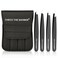 Tweezers Set, Professional Stainless Steel Tweezers, Better Precision Eyebrow Tweezers, Great Precision for Facial Hair, Ingrown Hair, Splinters and Blackheads. Black Color