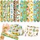 48 PCS Cheetah Party Favors 24PCS Tattoos Sticker and 24PCS Slap Bracelets Wristbands Perfect for Themed Birthday Baby Showers or Classroom Rewards Ideal Decor and Gifts for Girls and Boys