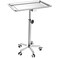 ChoJiah Extra Large Mayo Stand Rolling Salon Tray on Wheels Hairstylist Tray Heavy Duty Tattoo Tray, Ideal Use for for Hair Salon Dental Hairstylist Cart