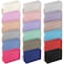 Chunful 18 Pcs Makeup Bag Preppy PU Leather Zipper Small Makeup Bag for Purse Water Resistant Portable Travel Toiletry Pouch for Women, 18 Colors