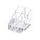 Ciieeo Nail Polish Organizer Case Small Acrylic Lipstick Holder 6 Slots Clear Lipstick Organizer Case Lipgloss Display Stand Rack for Lipgloss Lipstick Nail Polish Display