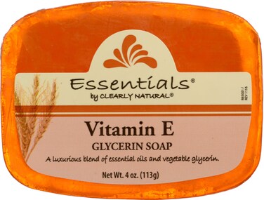 Clearly Natural Essentials Glycerine Soap Bar, Vitamin E, 4 Oz