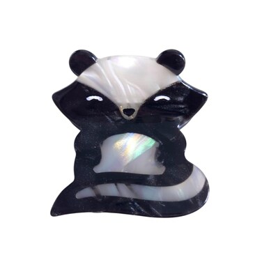 Cute Small Skunk Hair Clip,Acetate Claw Clips,Small Hair Clips for Women,Funny Hair Clips for Girl,Black