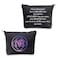 CMNIM NA Sobriety Gifts for Women NA Recovery Gifts Narcotics Anonymous Bag NA Symbol Makeup Cosmetic Bag NA Sober Gifts Travel Pouch Portable Bag Case Organizer (NA Sobriety Gift Bag Black)